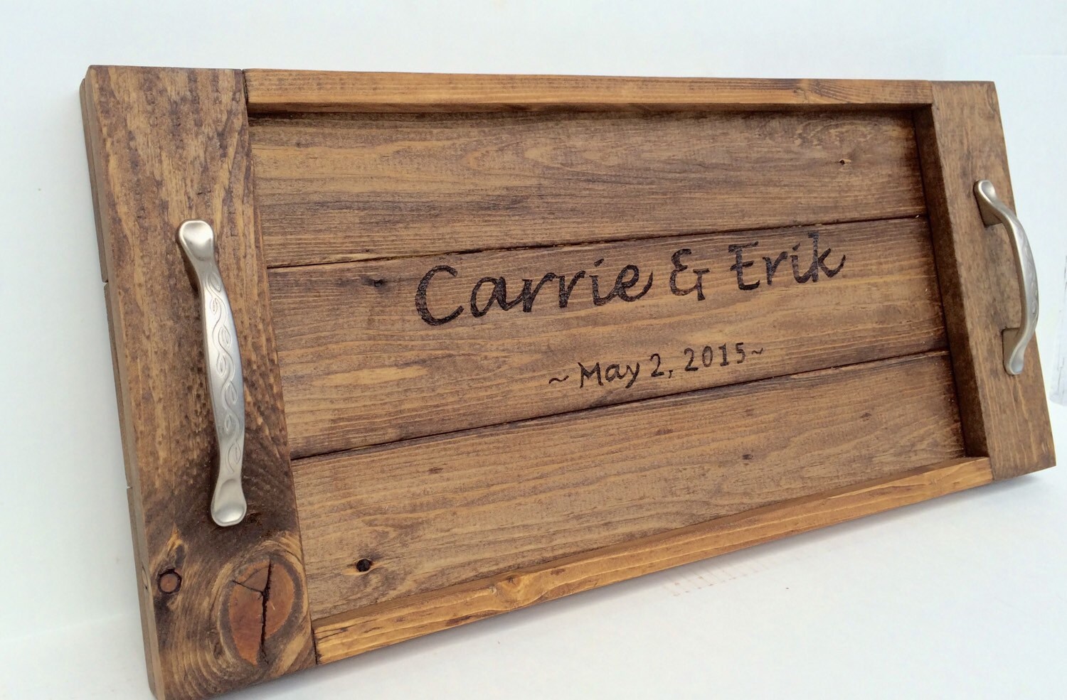 Custom wedding tray rustic wedding tray wedding gift wood