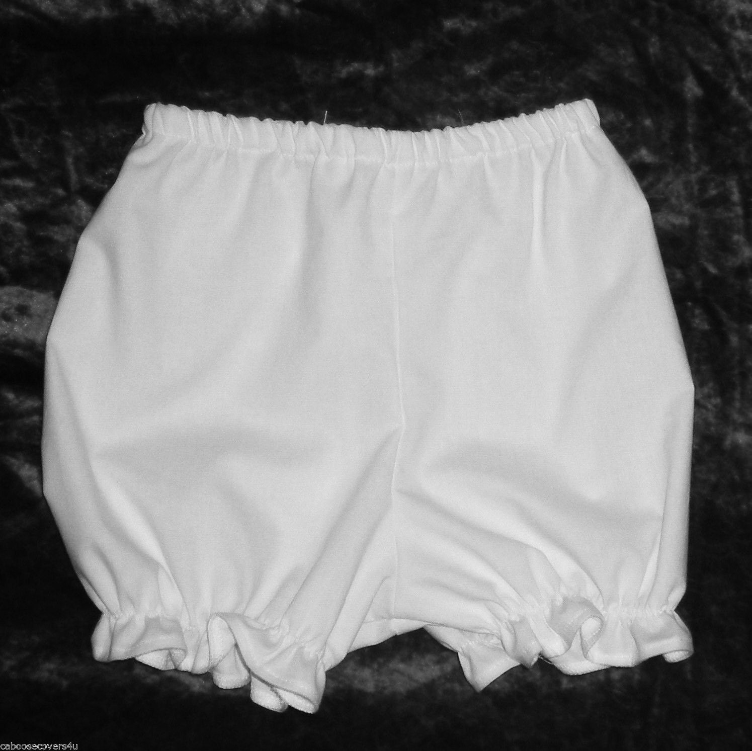 Babies Plain White Bloomers diaper cover Preemie by Craftsbycarlo