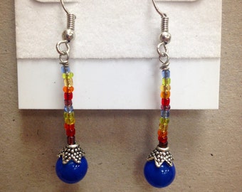 Rainbow Earrings (blue)