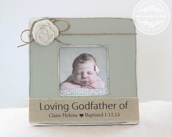 Godmother Godfather GIFT Personalized Picture Frame Custom GIFT Baptism Gift for Godparents