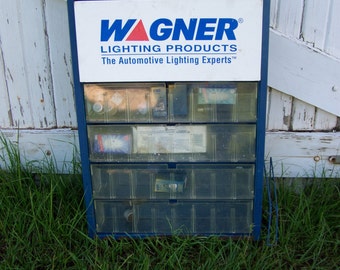 Wagner Automotive Lighting Products Display Case Vintage Display Case