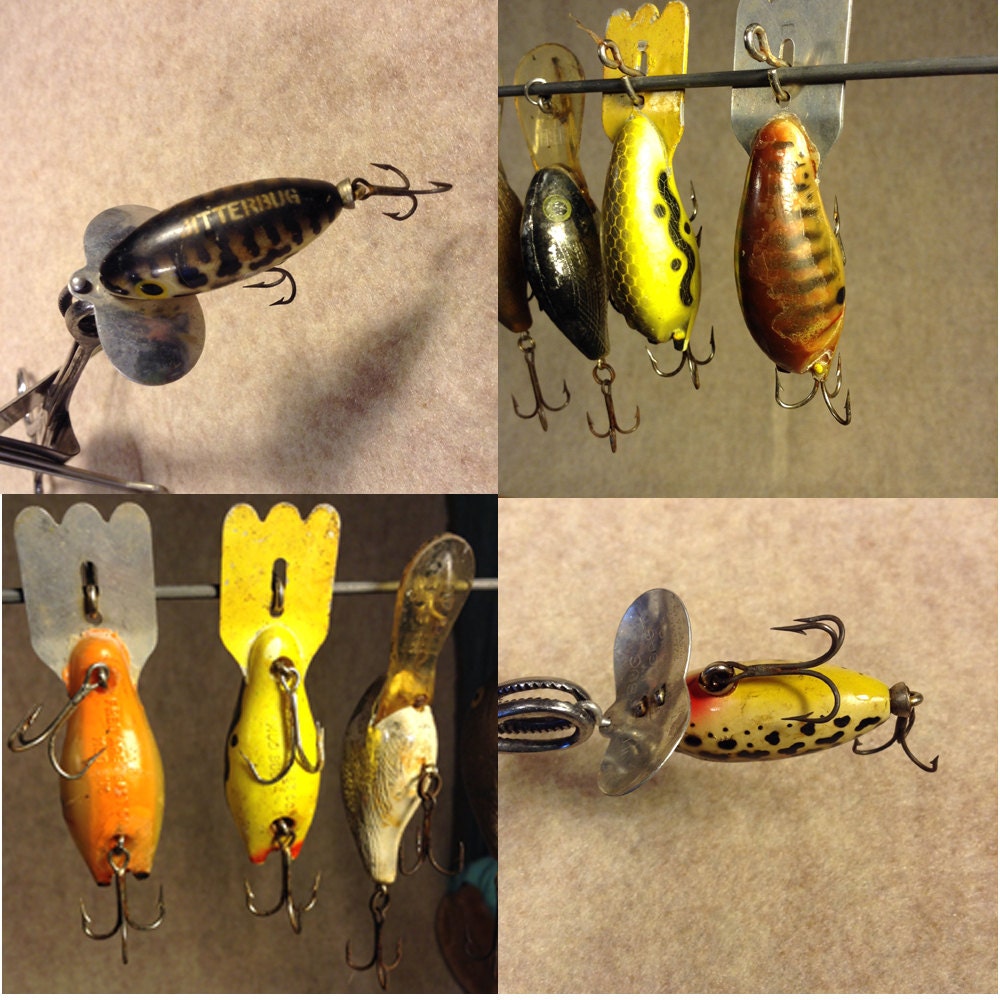 7 Vintage Fishing Lures Fred Arbogast Rebel by KentuckyTrader