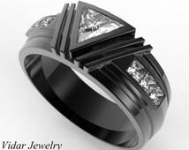 mens moissanite wedding rings