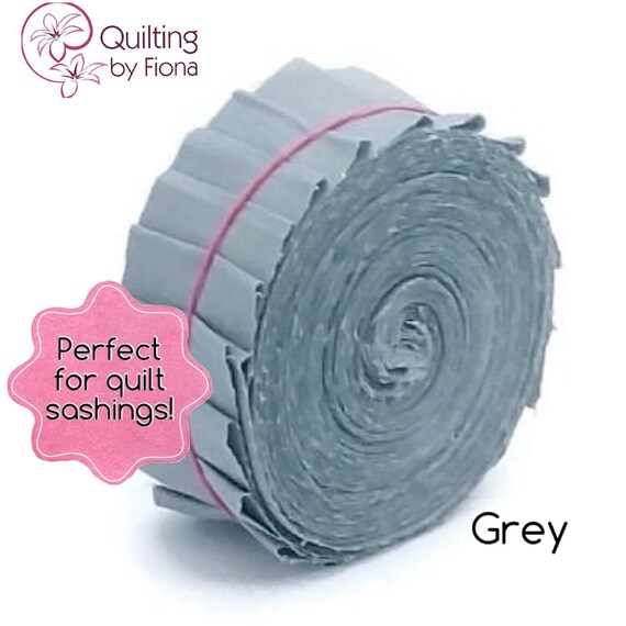 20 x 1.5 Grey PreCut Honey Bun Fabric Strips 1.5 inch x