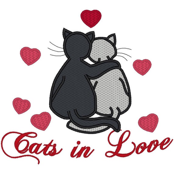 Items similar to Cat Embroidery Design Machine Embroidery Design