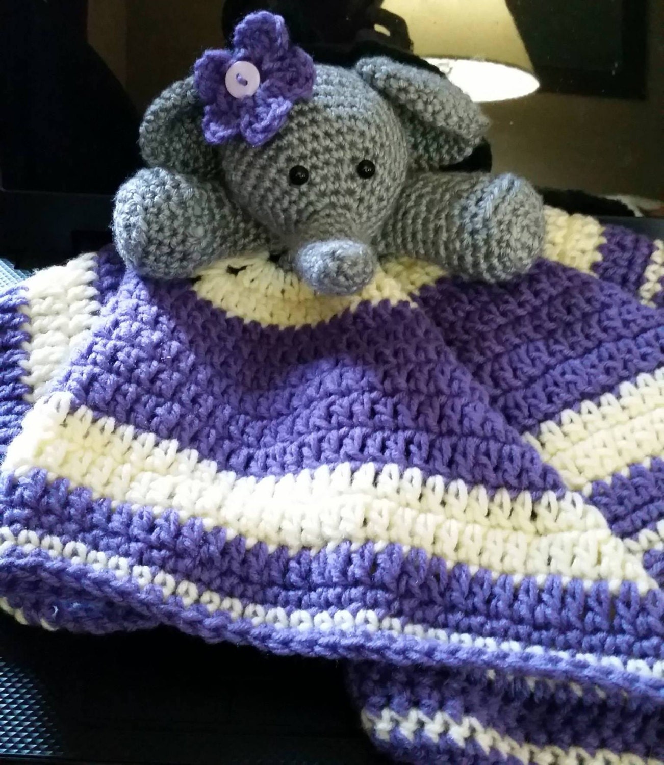 Crochet Baby Security Blanket Crochet by LovnCareHandmadeItem
