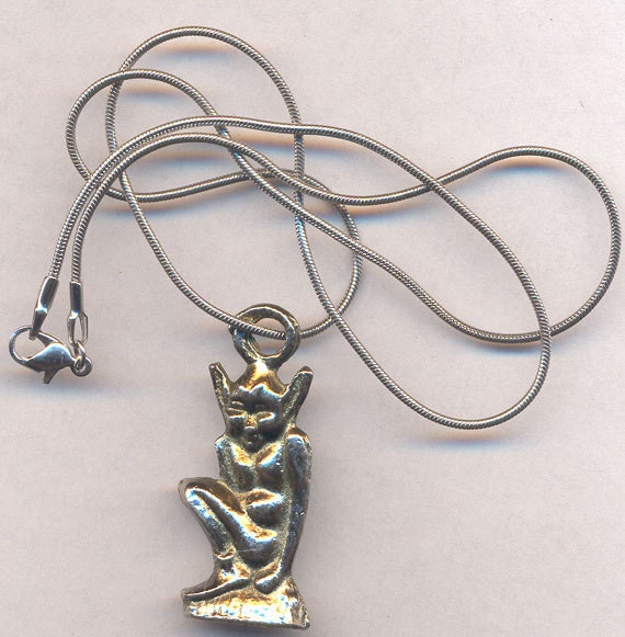 Vintage Elf Pendant....Good Luck Elf...3D by