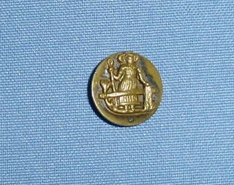 Metal Kate Greenaway Bo-Peep Nursery Rhyme Button