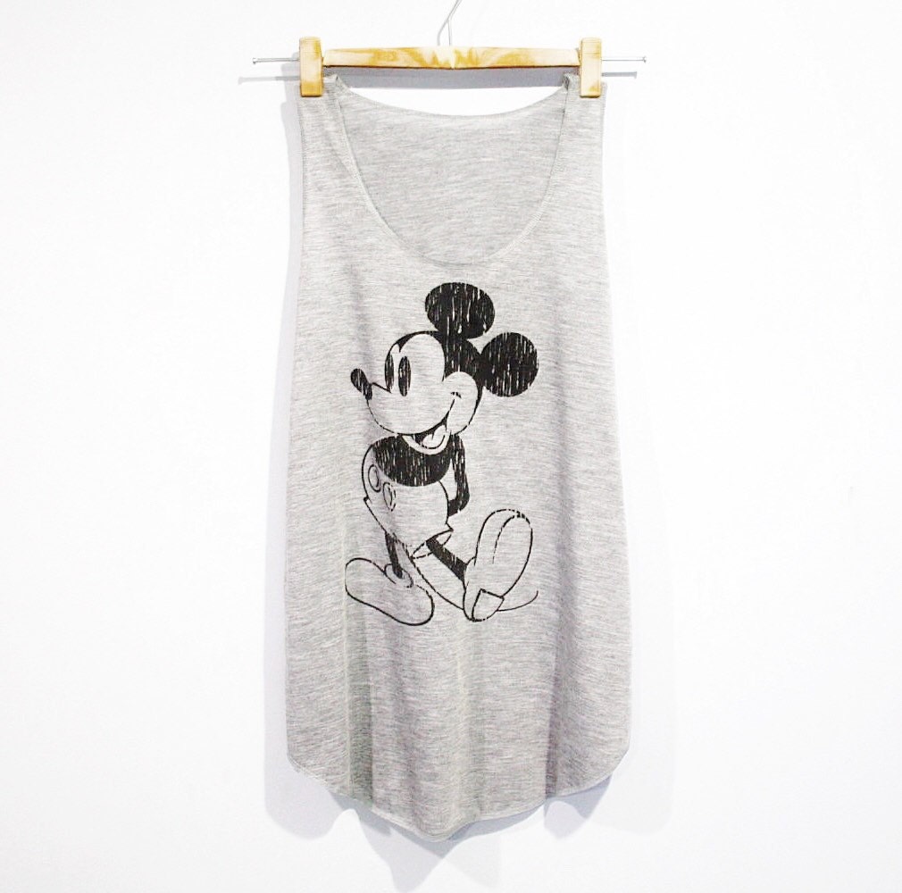 Mickey Mouse & Friends Disney Tank Top Sport Clothing Grey