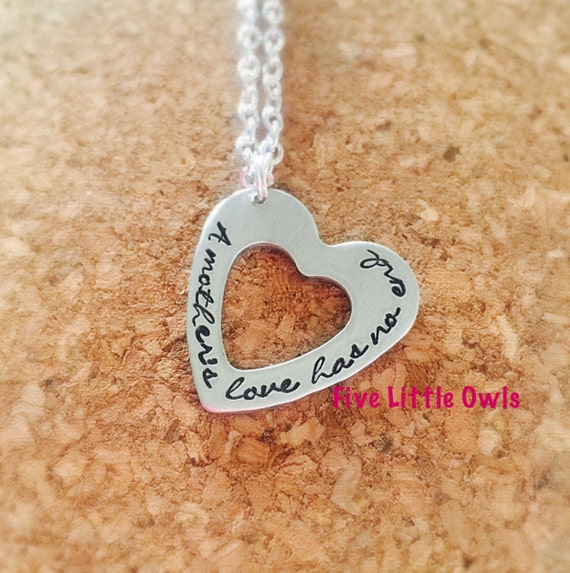 Hand stamped a mothers grandmothers love has no end