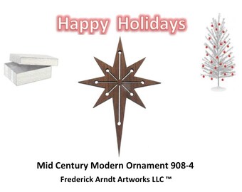 908-4 Mid Century Modern Christmas Ornament