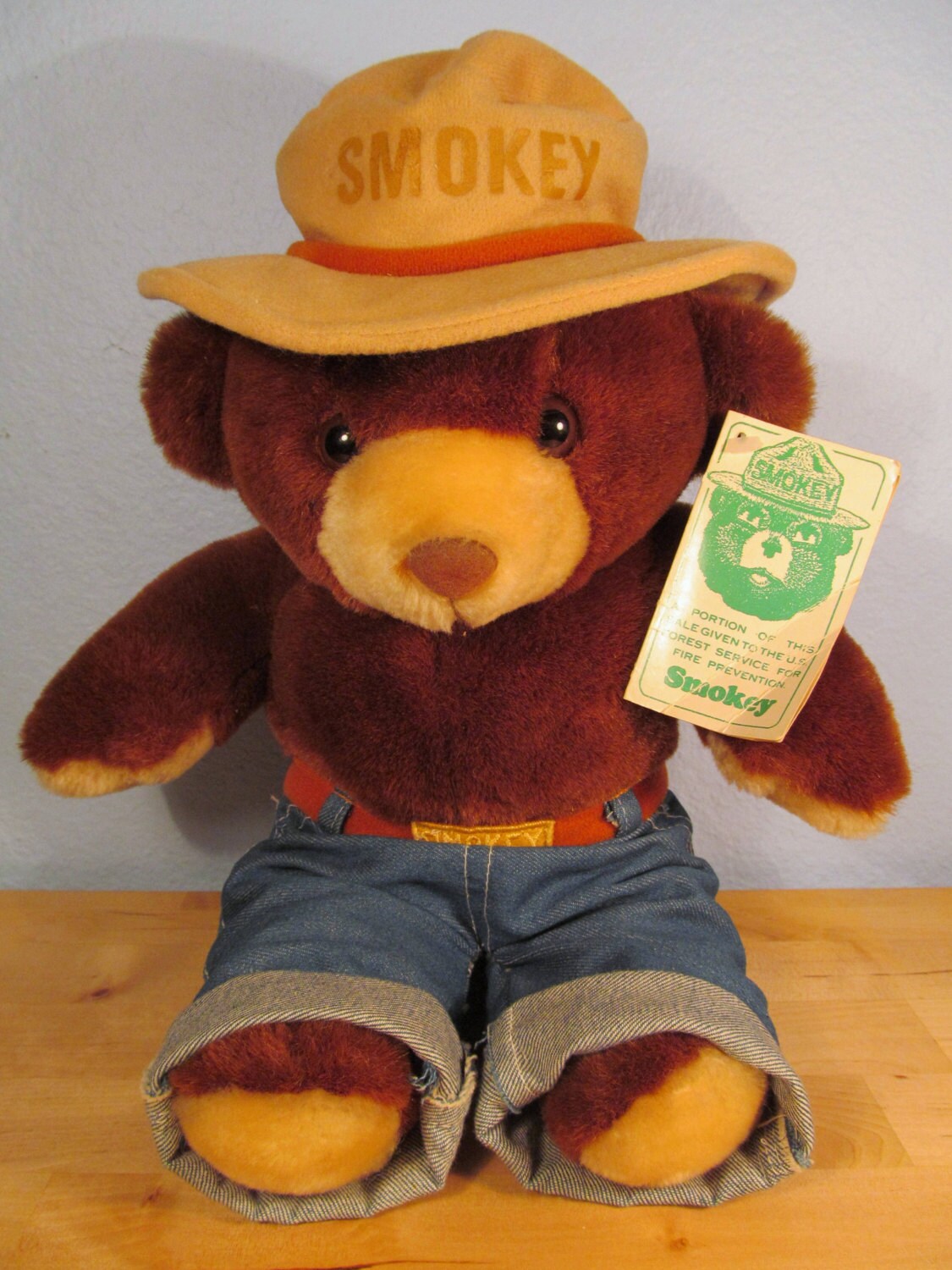 15 Smokey The Bear Plush Three Bears Inc. 1985 New