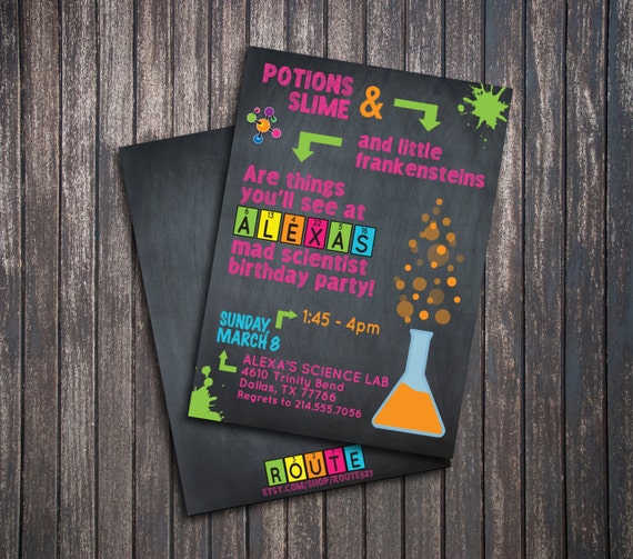 Mad Science Birthday Party Invitations 10