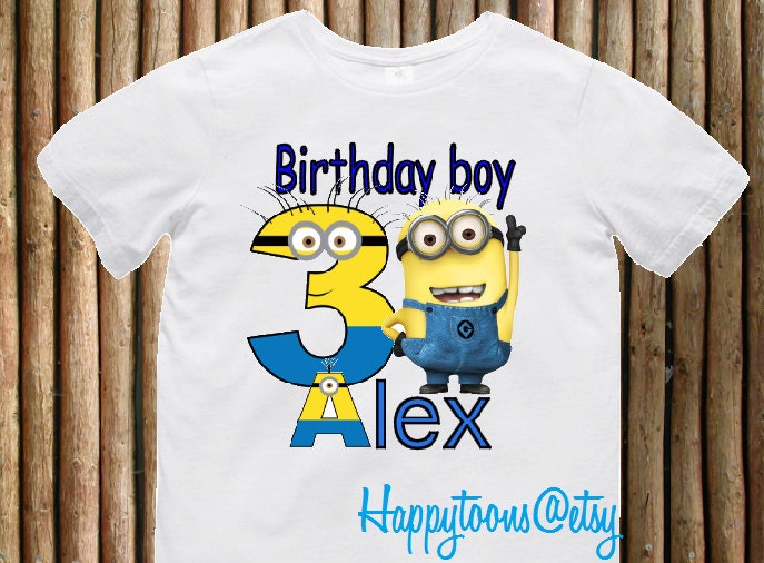 minion first birthday shirt