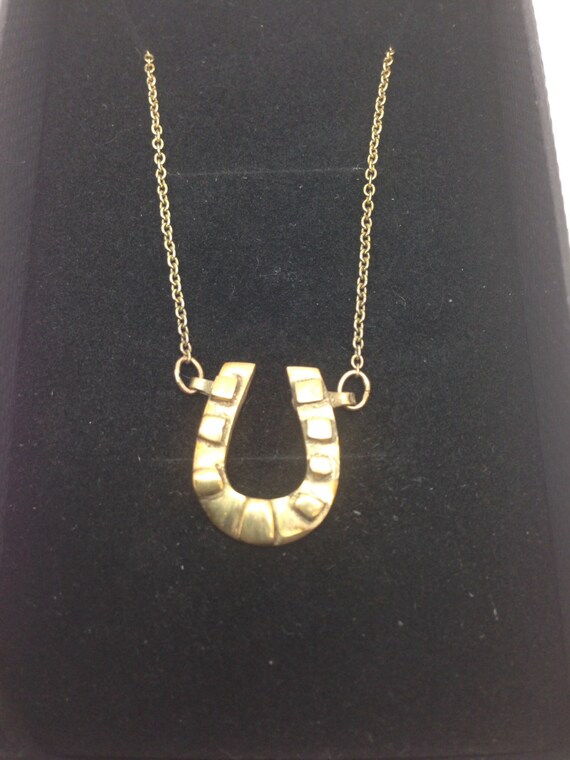 9ct Gold Horseshoe Necklace