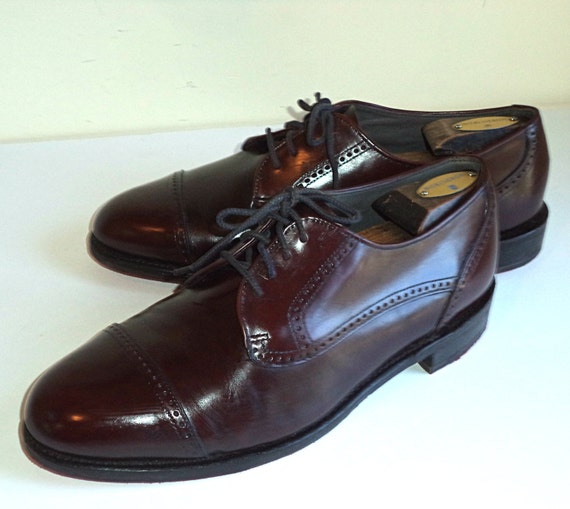 FUNKY 9.5 WW Dexter Oxfords Wide Men's Cap Toe New RED