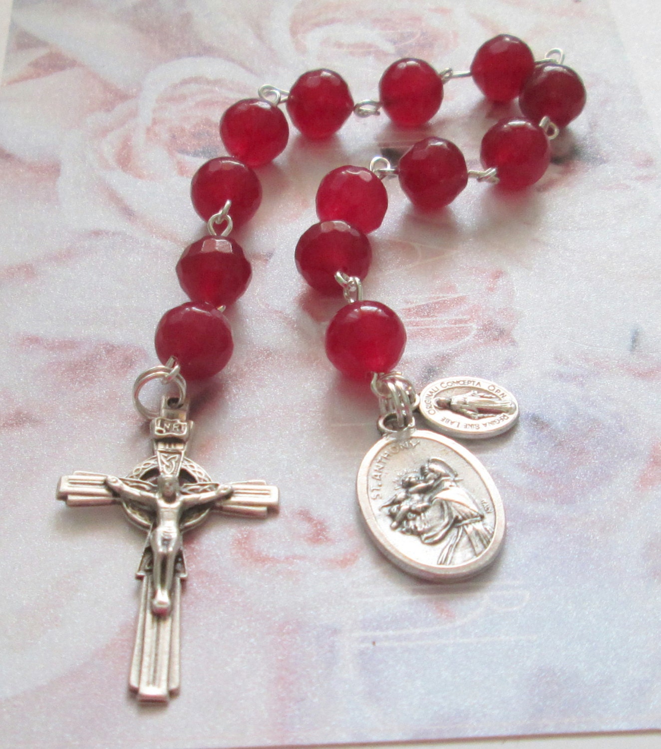 Rosary Chaplet Saint Anthony's Rosary Chaplet Red