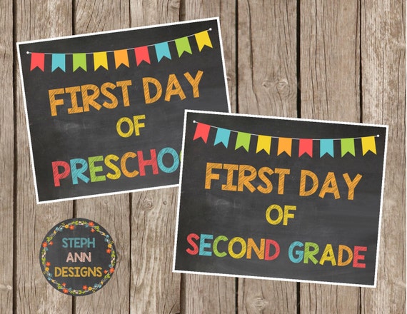 This is a photo of Intrepid Free Printable First Day of School Signs 2020-2020 It is a photo of Intrepid Free Printable First Day of School Signs 2020-2020