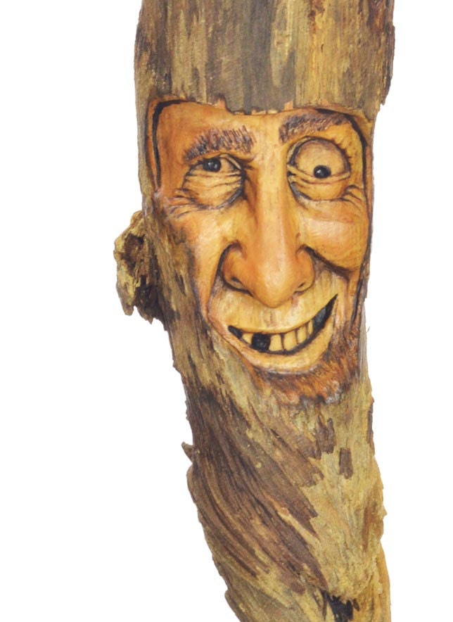 Wood Wall Art Wood Spirit Wood Carving Unique Wood Sculpture