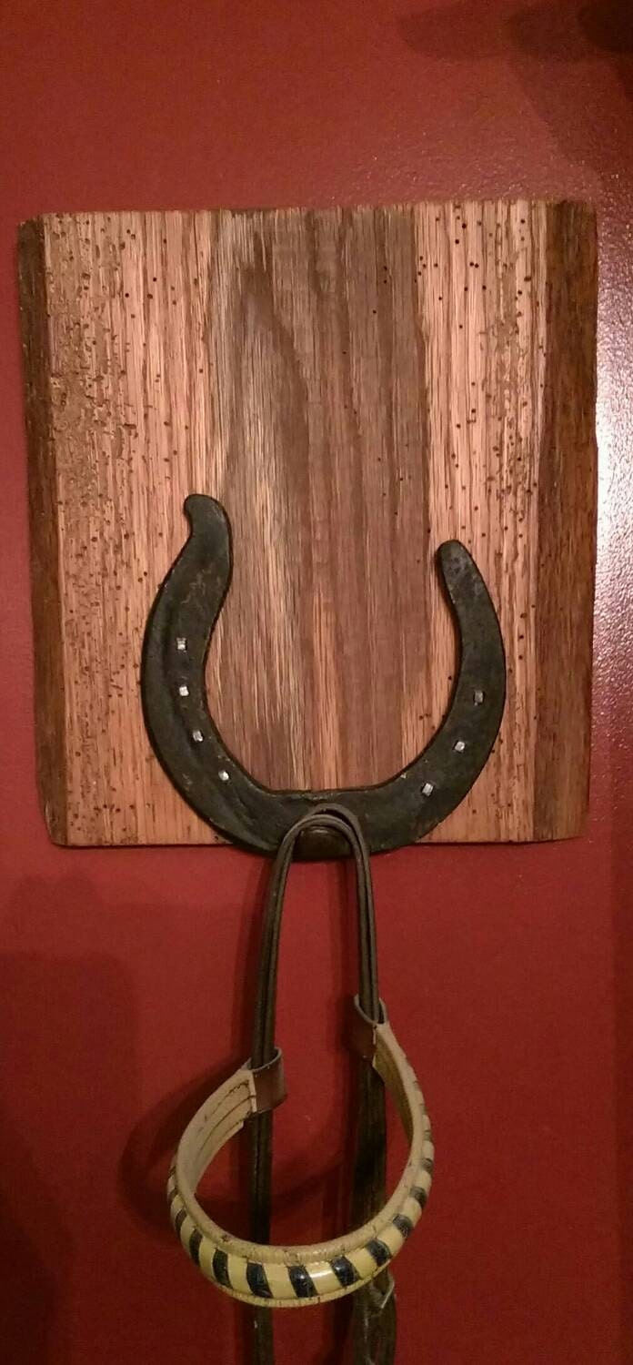 Unique horseshoe hanger.