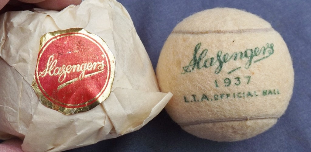 Vintage Tennis Balls Mint 1937 Slazenger Balls 1 still in