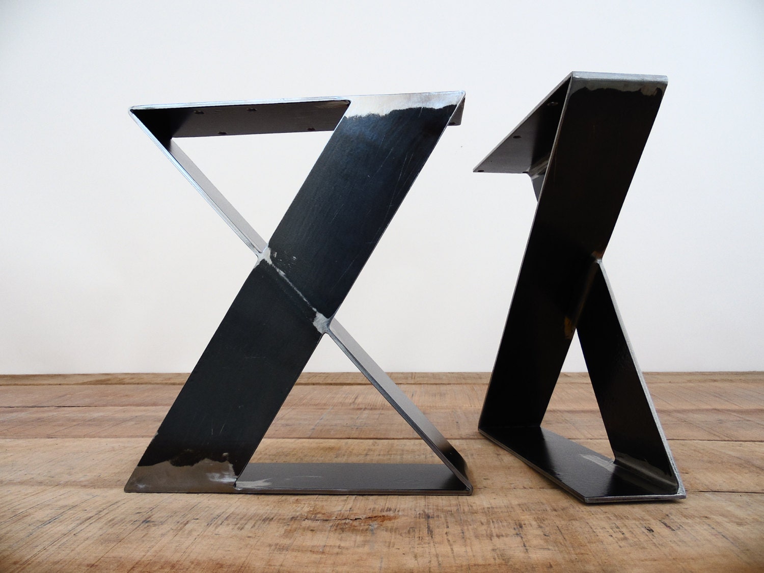 16 X-frame Wide Flat Steel Table Legs 16width