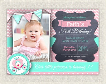 Items similar to Custom - Printable PDF - Princess Birthday Invitation ...