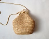 Vintage Straw Bag/ Straw Bag/ Vintage Straw Purse/ Straw Purse/ Vintage Purse/ Small Shoulder Bag/ Shoulder Bag/ Summer Bag/ Small Purse