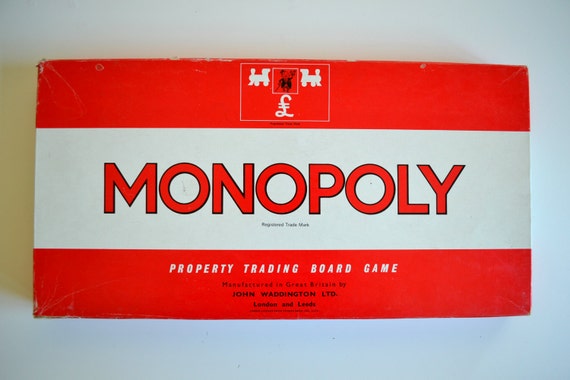 original english monopoly board