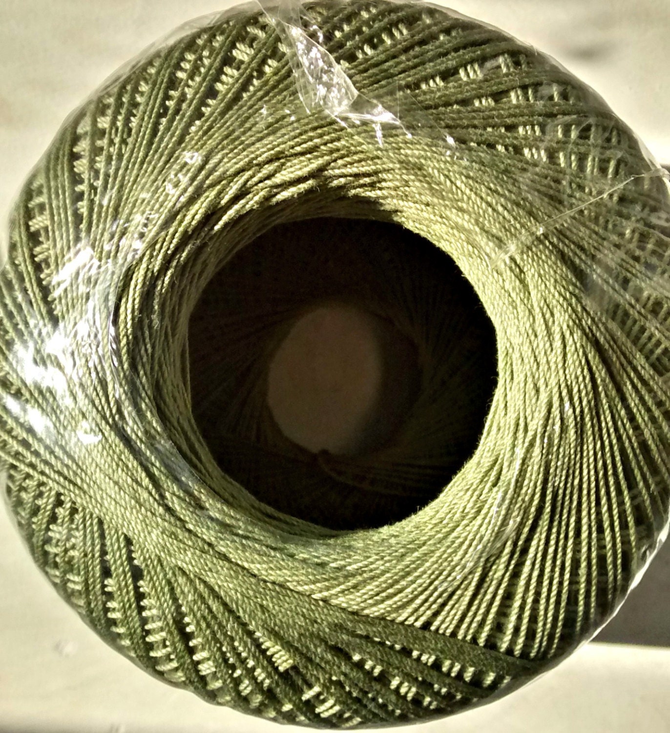 Aunt Lydia's Crochet Thread Size 10 Olive Green by CalmingStitches