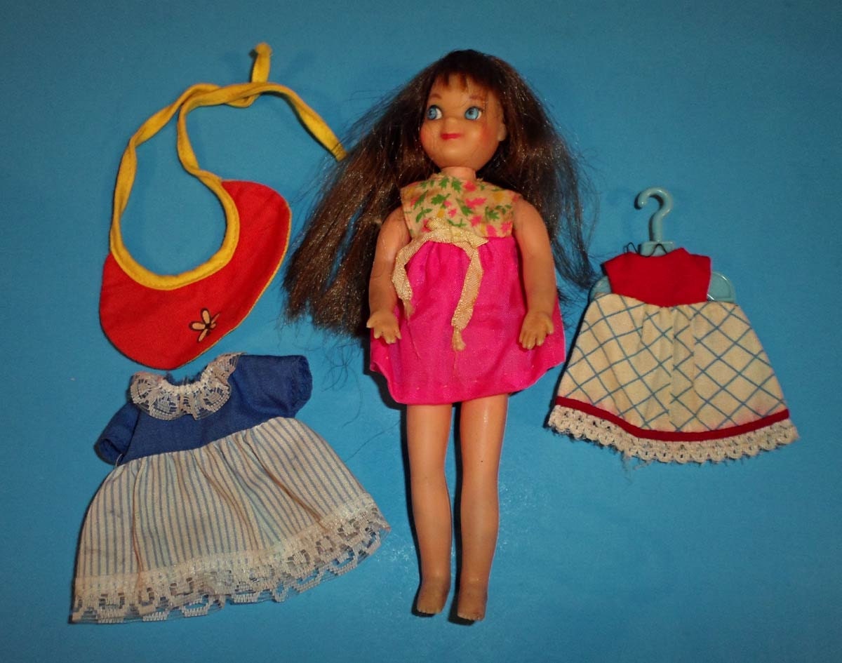 Vintage Tutti Doll and Clothing Lot