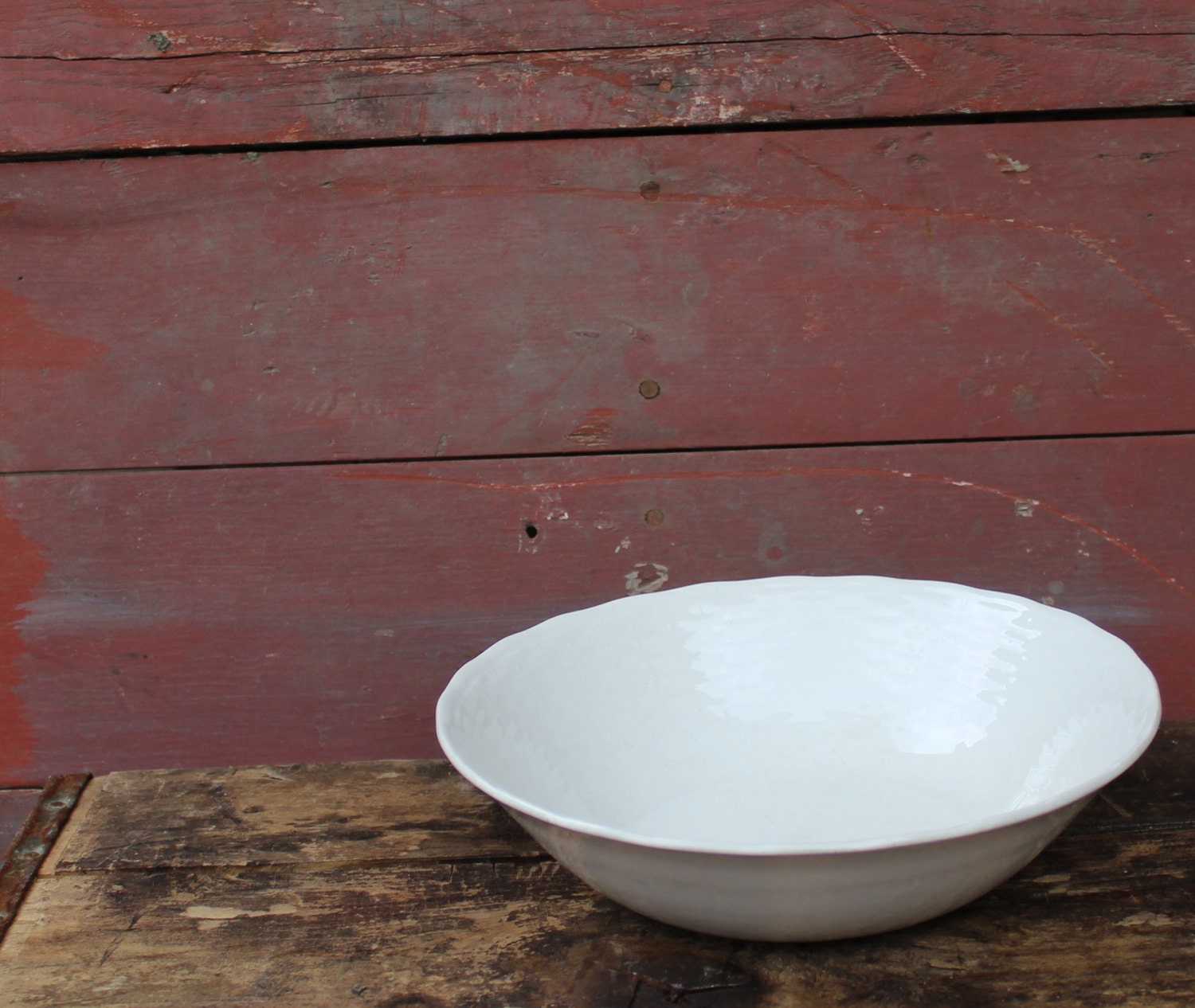 Ironstone Serving Bowl / Vintage Nikko Ironstone Serving Bowl / Large
