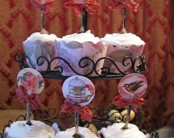 Garden Party Appetizer and Dessert Forks