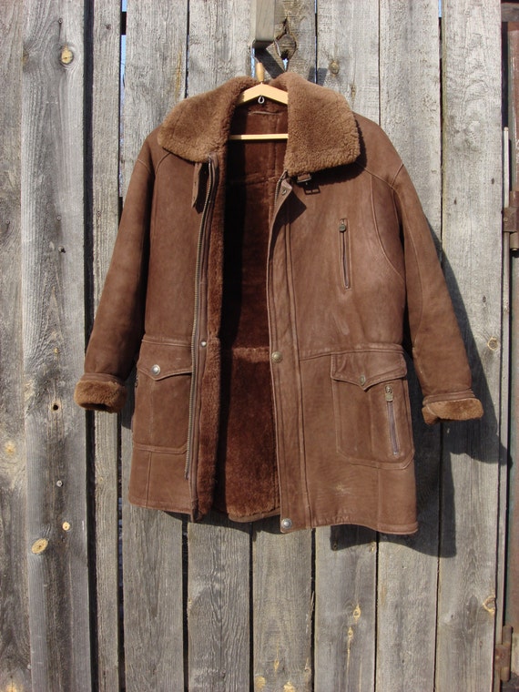 sheepskin coat 1980s