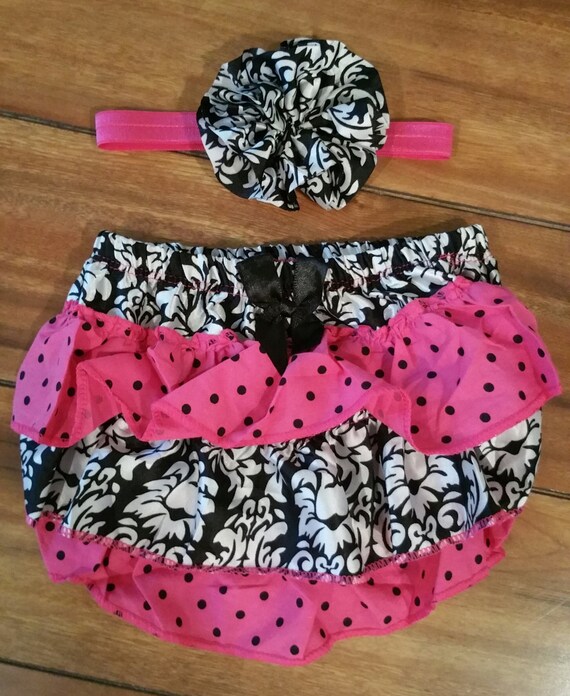 Items similar to Hot Pink Polka Dot Bloomers on Etsy