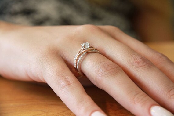 Split shank engagement rings etsy
