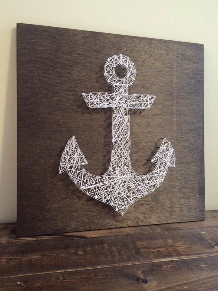 MADE TO ORDER Anchor String Art Nautical String Art Nautical