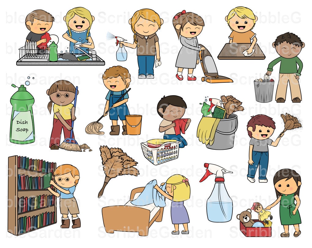 Kids Doing Chores Clipart - Free Chores Cliparts, Download Free Chores Cliparts png ...