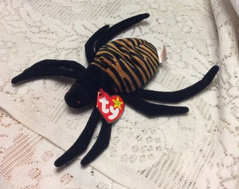 Vintage Ty Beanie baby Spinner the spider. Free ship to US