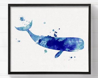 Whale painting | Etsy