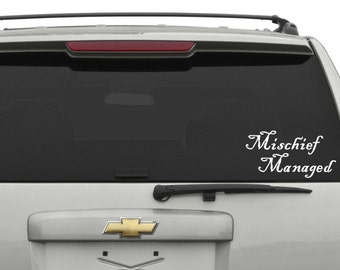 Mischief Managed (Harry Potter) Car Decal