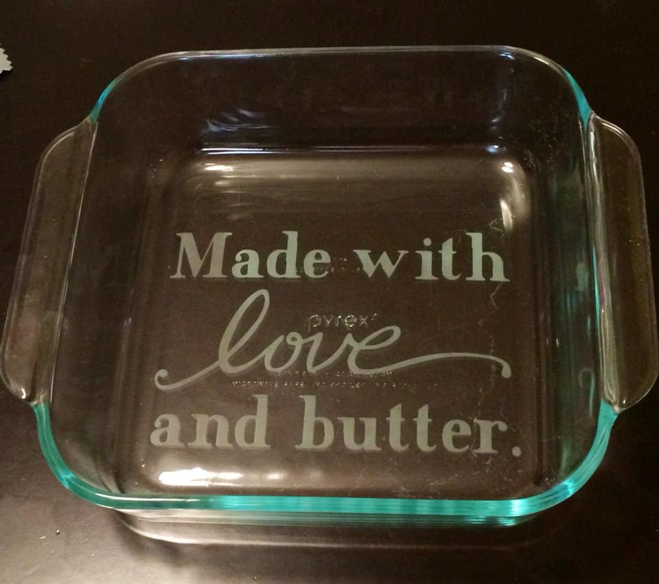 Custom Etched 8x8 Glass Baking Dish Add By Clearcutcreationsfl