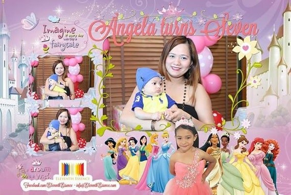 Photo Booth Layout For Baptism Disney Princess Photo Booth Design Template For Hiti P510 4x6 Baptism Photo Booth Template