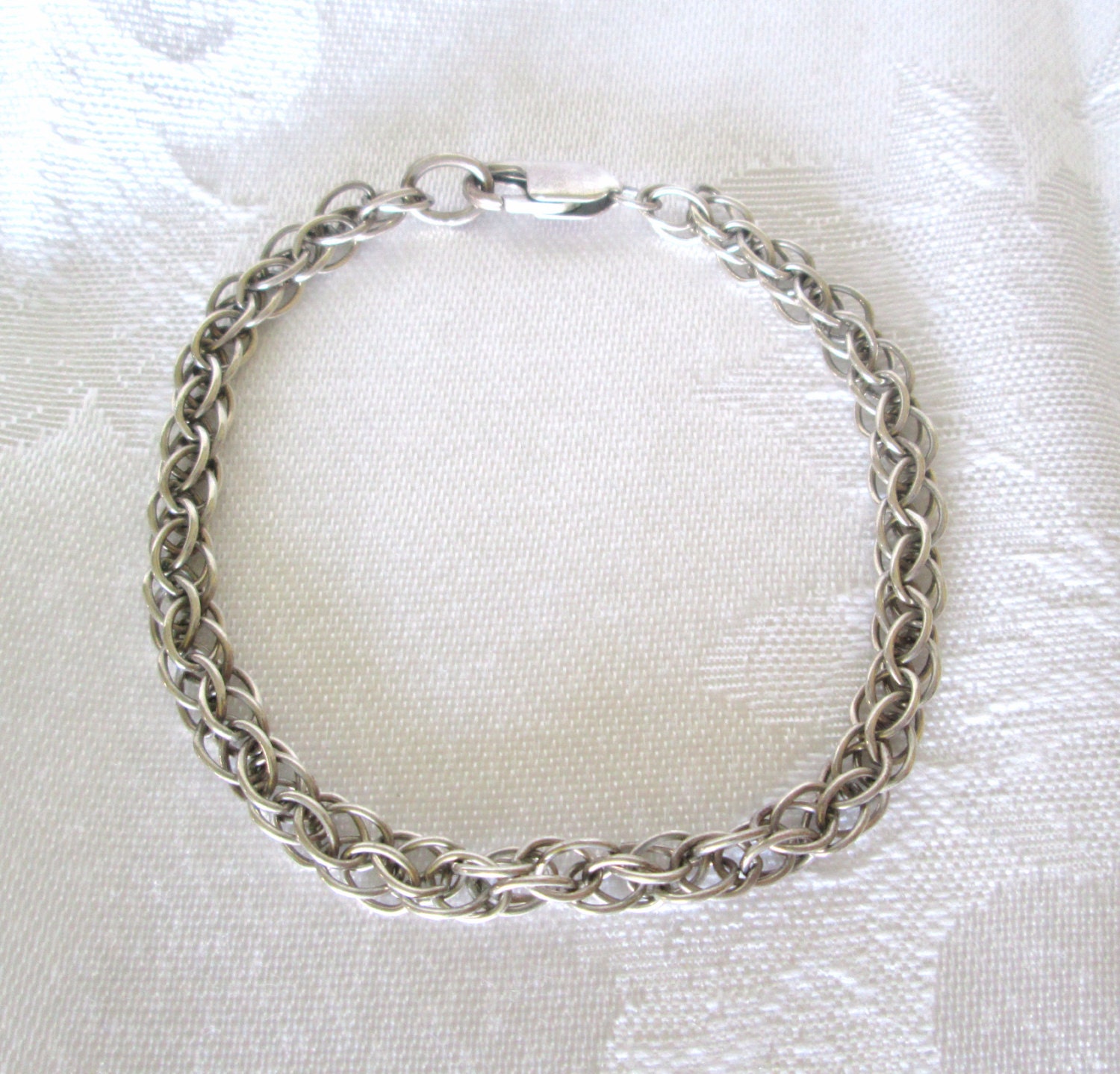 Vintage Sterling Silver 925 Braided Chain Link by MrsDinkerson