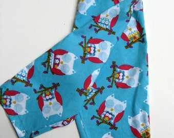 Owl pajama pants, Owl Lounge pants, Size 12-18 months.