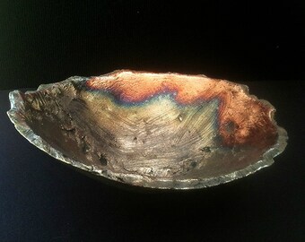 Ceramic Bowl Raku Home Decor Pottery Bowl Ceramic Sculpture Organic Bowl Gift For Women Father's Day Graduation Birthday Gift Laura Souder