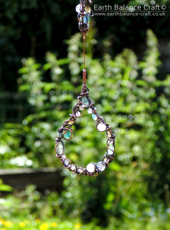 Suncatcher Triple Rain Drop Hanging Ornament by EarthBalanceCraft