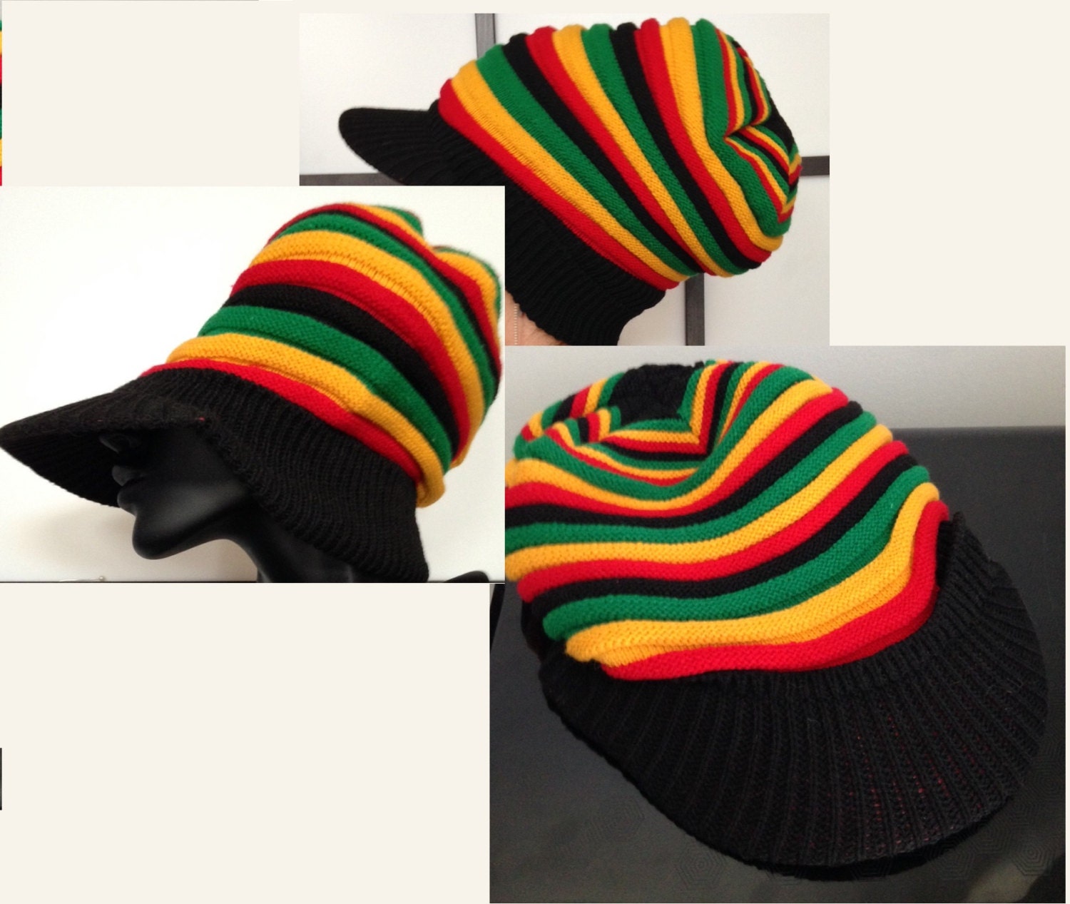 Rasta Hat Slouchy Beret Haute Juice