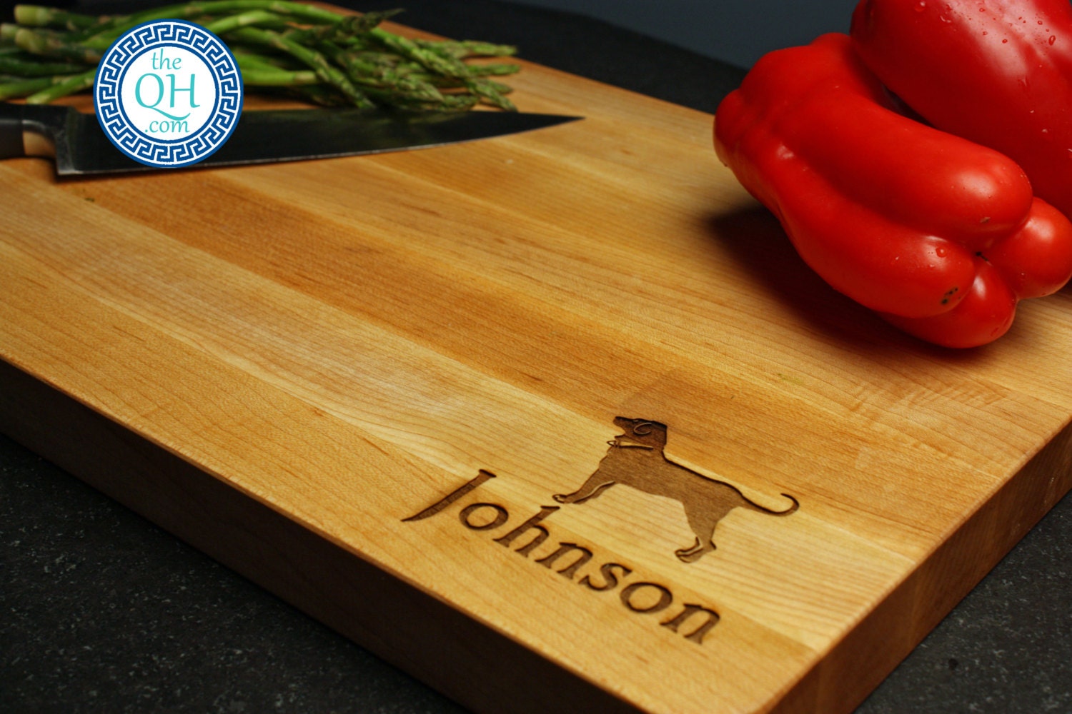 Personalized Cutting Board BOOS w/ Custom Engraved Labrador