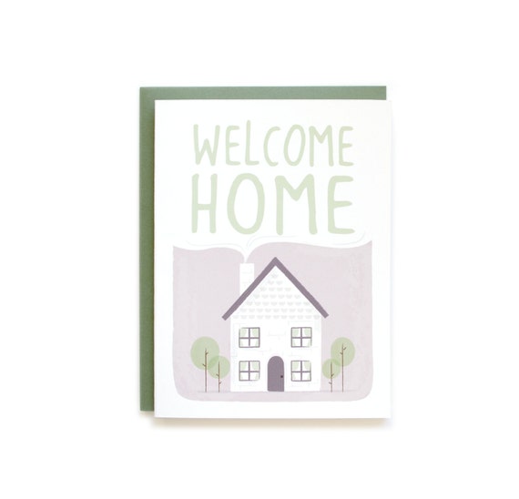 Welcome Home Card by FablePaperCo on Etsy